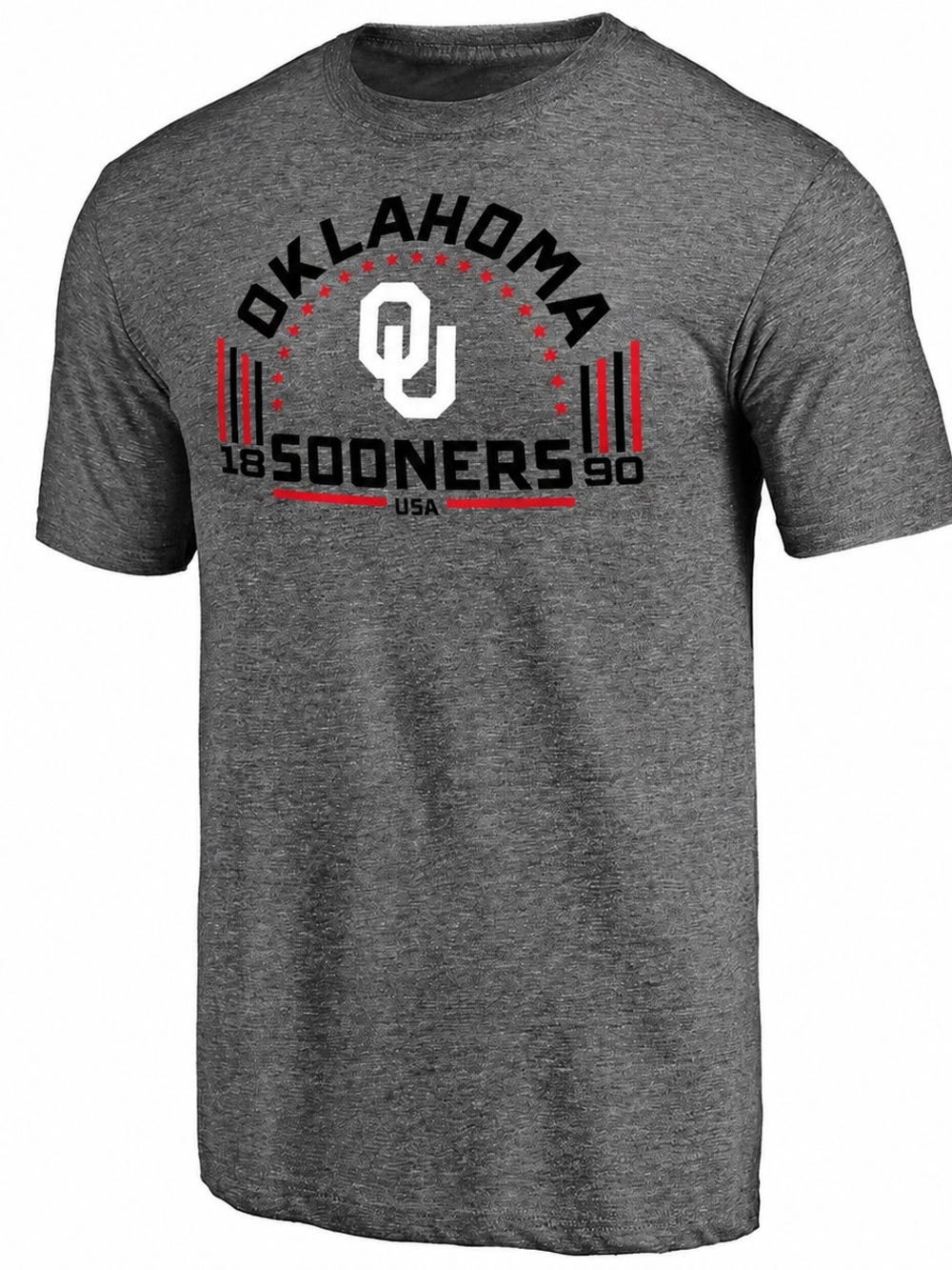 OU Heathered Gray Men's  Oklahoma Sooners Arched Battle Cry 2XL